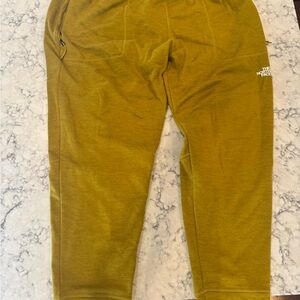 Like New North Face Mineral Gold Heather/Mustard Sweatpants Size XXL